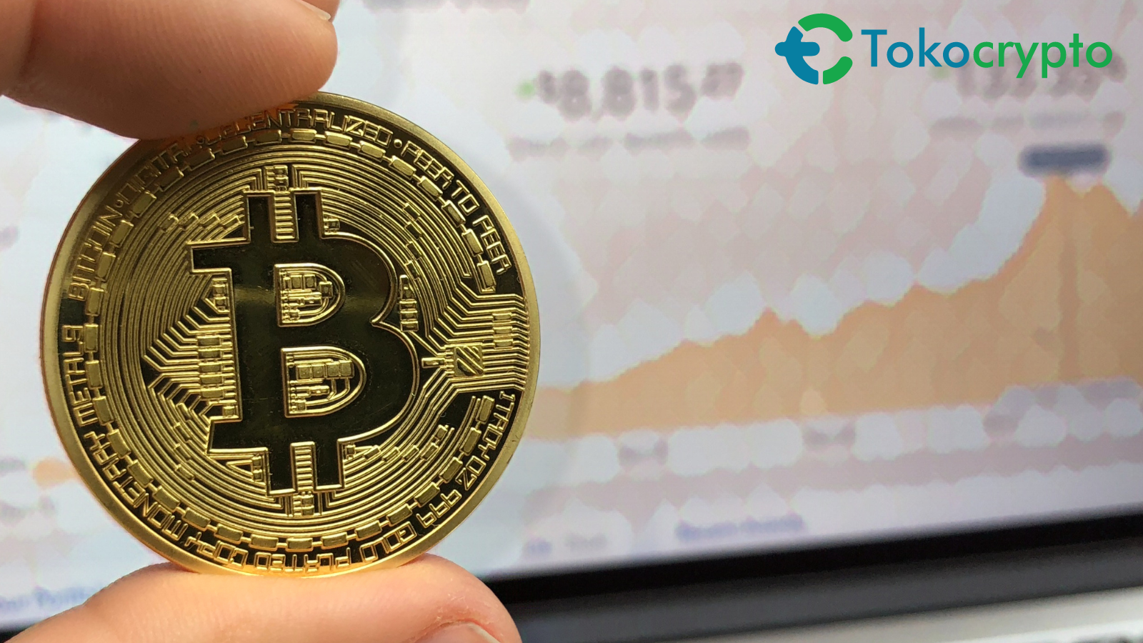 Ilustrasi mata uang digital, Bitcoin.