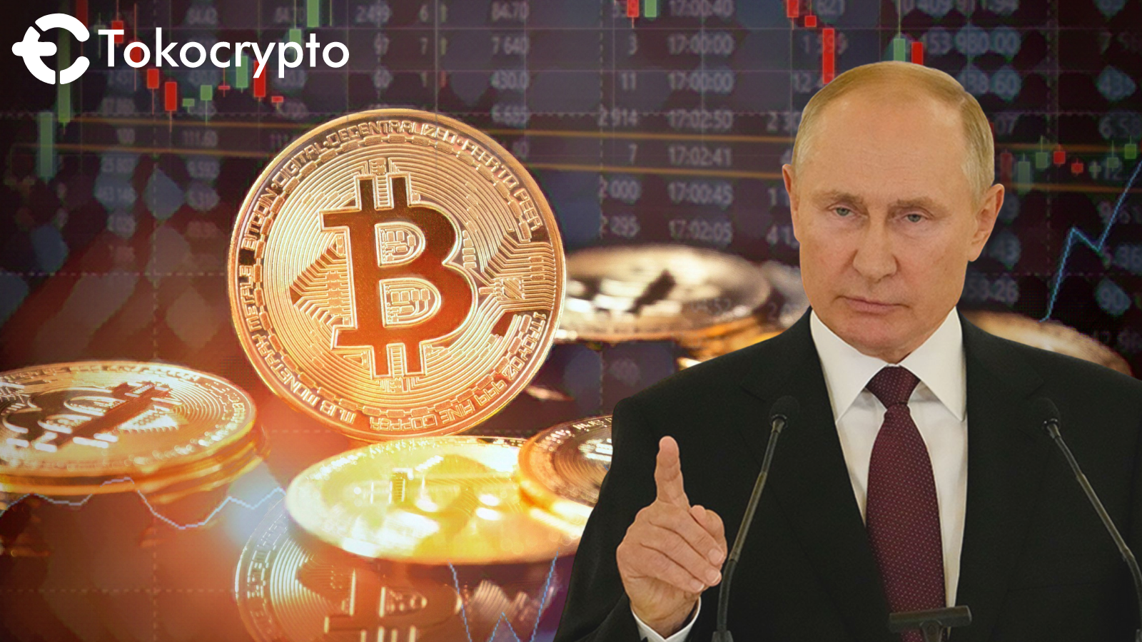 Ilustrasi Presiden Rusia, Vladimir Putin isyaratkan toleransi terhadap cryptocurrency