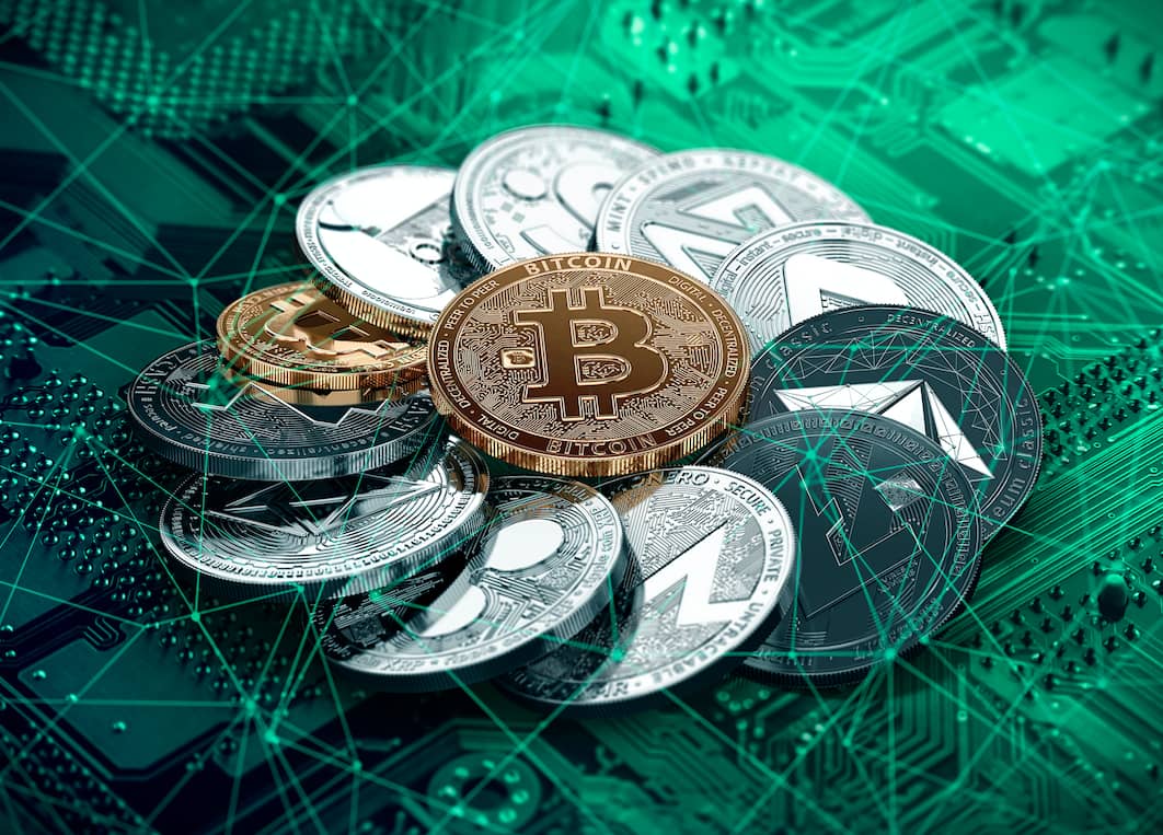illustrasi token bitcoin sebagai aset kripto