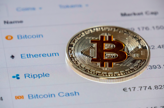 token-bitcoin illustrasi tampilan token bitcoin