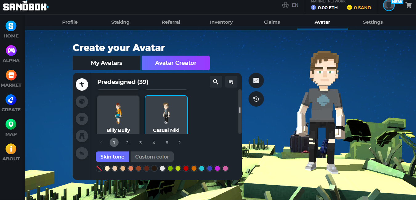 Sandbox avatar