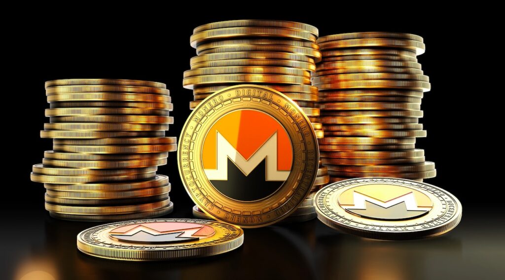 ilustrasi token monero coin xmr