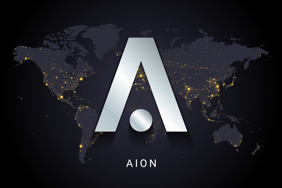 Ilustrasi aset kripto Aion (AION).