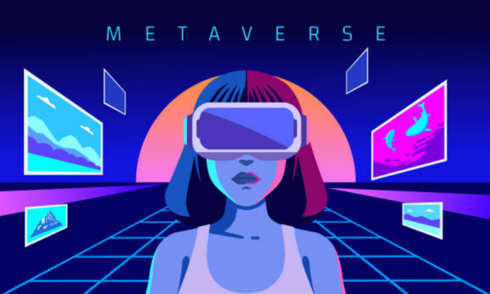 Ilustrasi metaverse.