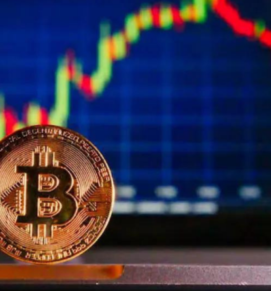 Ilustrasi market kripto Bitcoin.