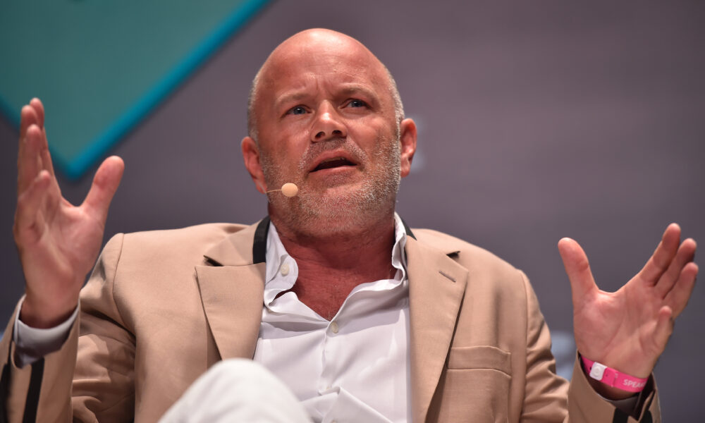 Mike Novogratz, CEO Galaxy Digital Holdings Ltd. Photo by Seb Daly / RISE via Sportsfile