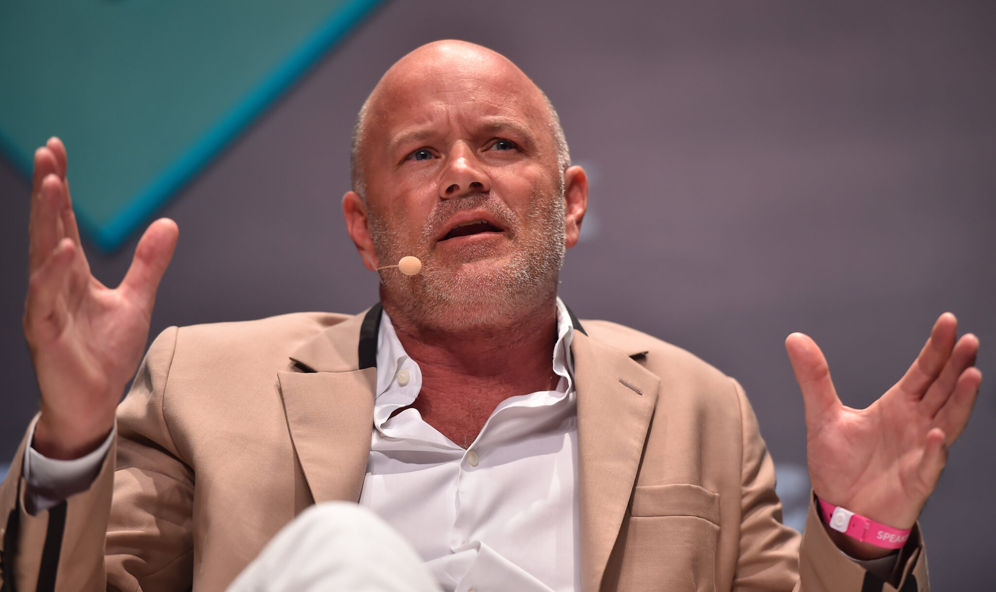 Mike Novogratz, CEO Galaxy Digital Holdings Ltd. Photo by Seb Daly / RISE via Sportsfile