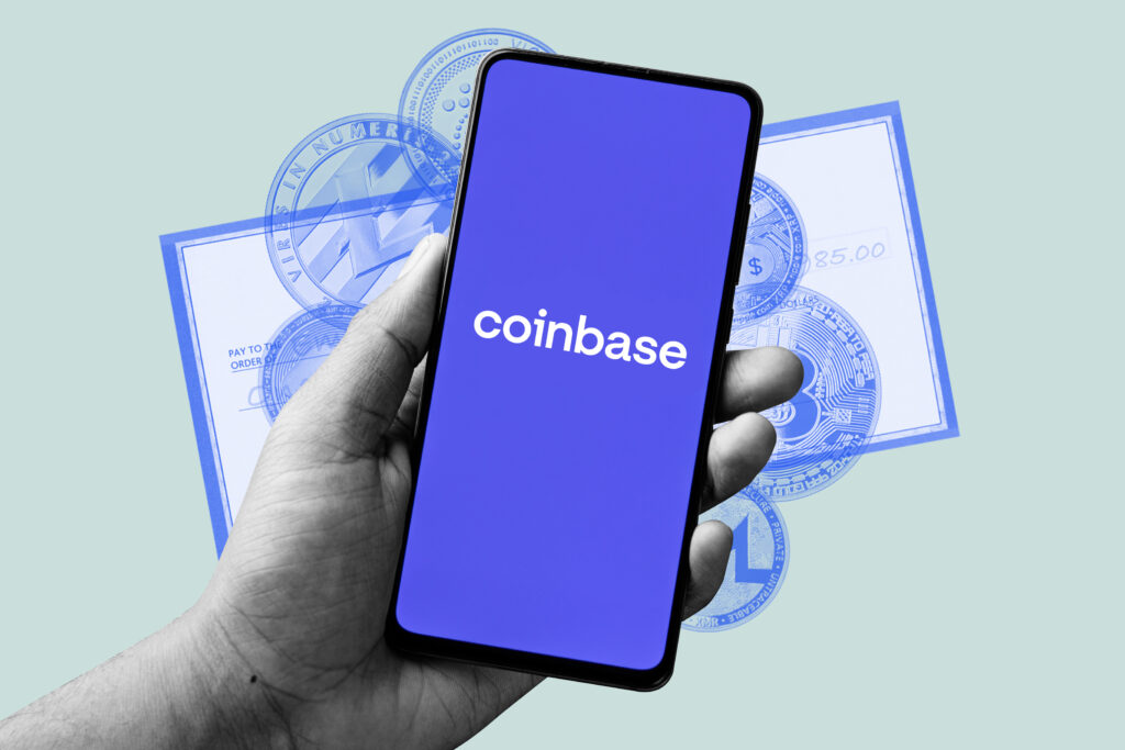 Ilustrasi exchange Coinbase.