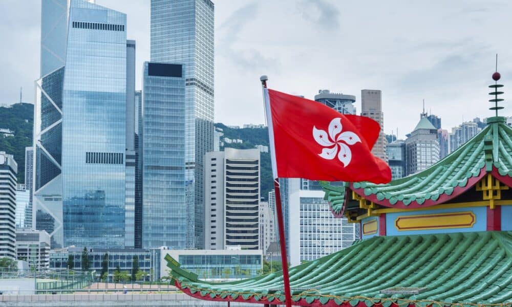 Ilustrasi aset kripto di Hong Kong. Sumber: Getty Images.