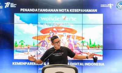 Kementerian Pariwisata dan Ekonomi Kreatif (Kemenparekraf) meluncurkan platform "WonderVerse Indonesia." Foto: Kemenparekraf.