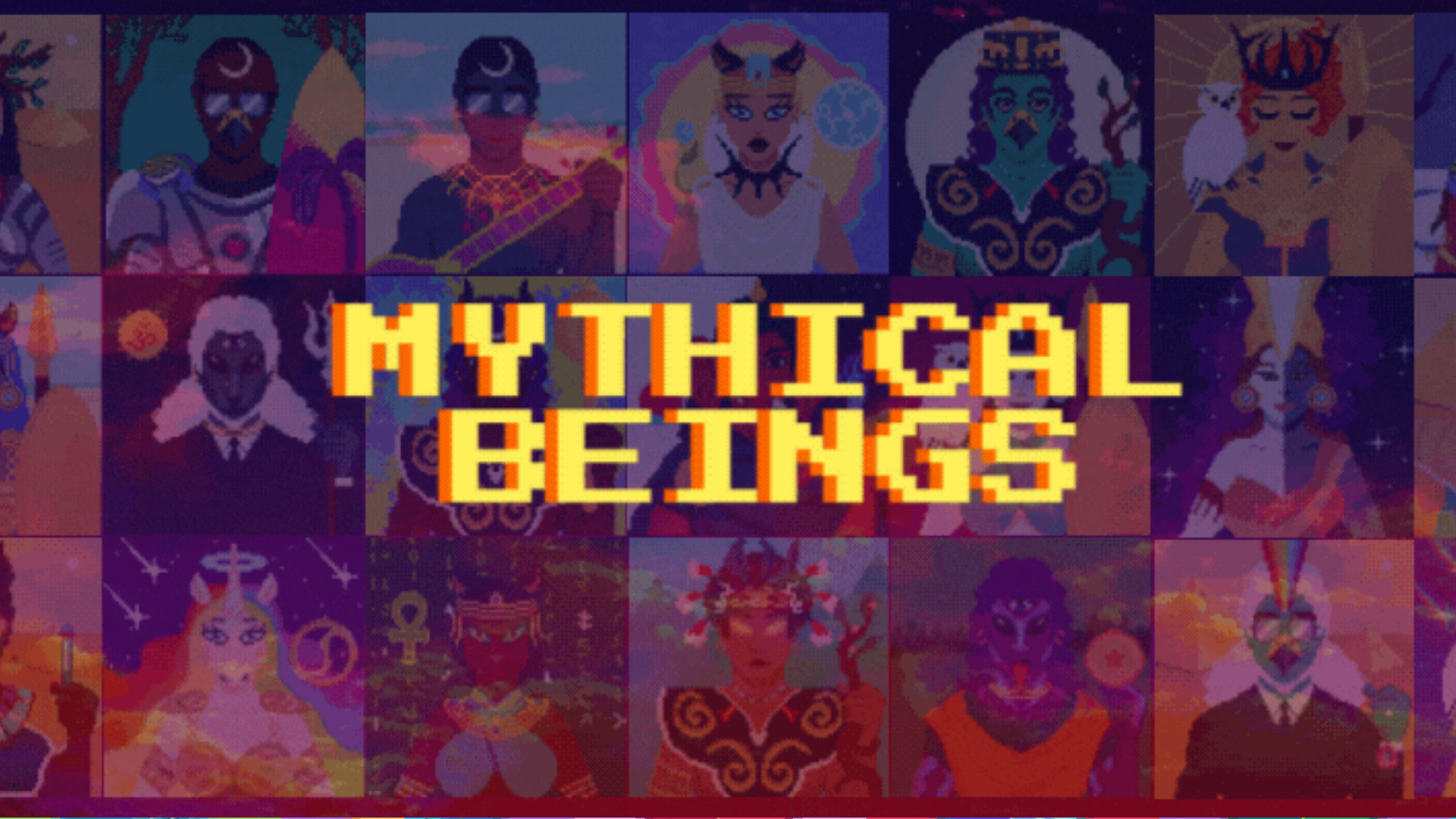 Ilustrasi Mythical Beings NFT. Foto: Mythical Beings.