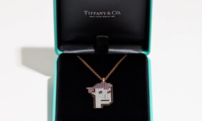 Ilustrasi liontin NFTiff perhiasan dari desain NFT Cryptopunk buatan Tiffany & Co. Sumber: Tiffany & Co.