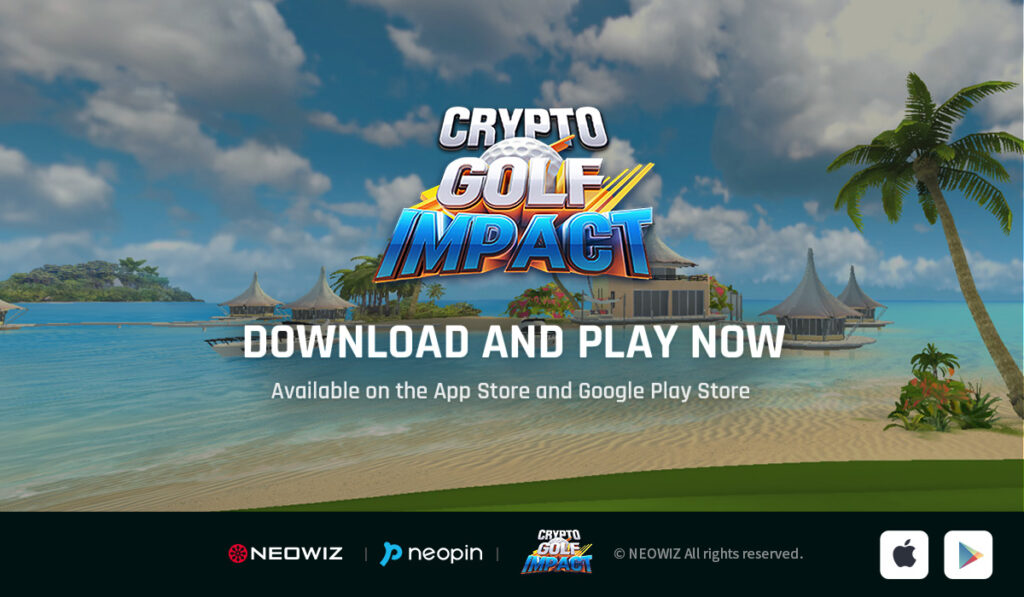 Illustrasi. Game Play-to-Earn, Crypto Golf Impact. Sumber: Neowiz Holdings.