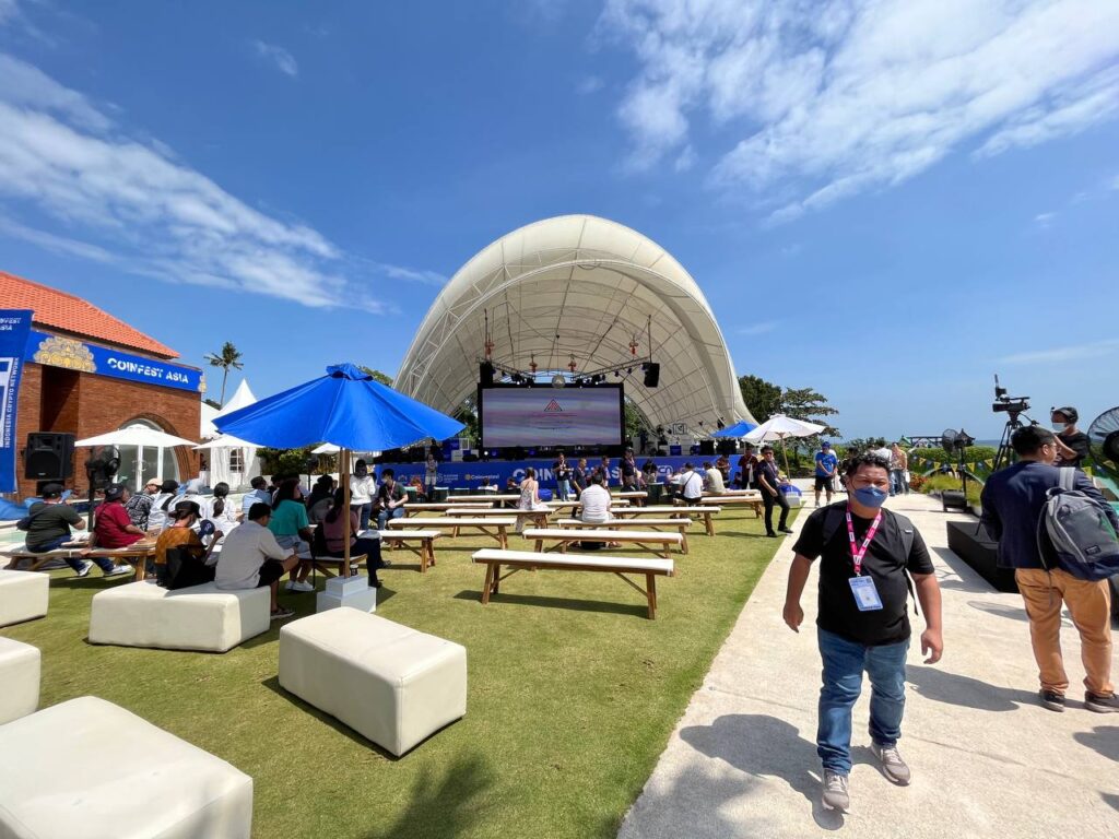 Coinfest Asia 2022 digelar selama tanggal 25-26 Agustus 2022 di Cafe del Mar Bali. Foto: TZ APAC (@TzApac).