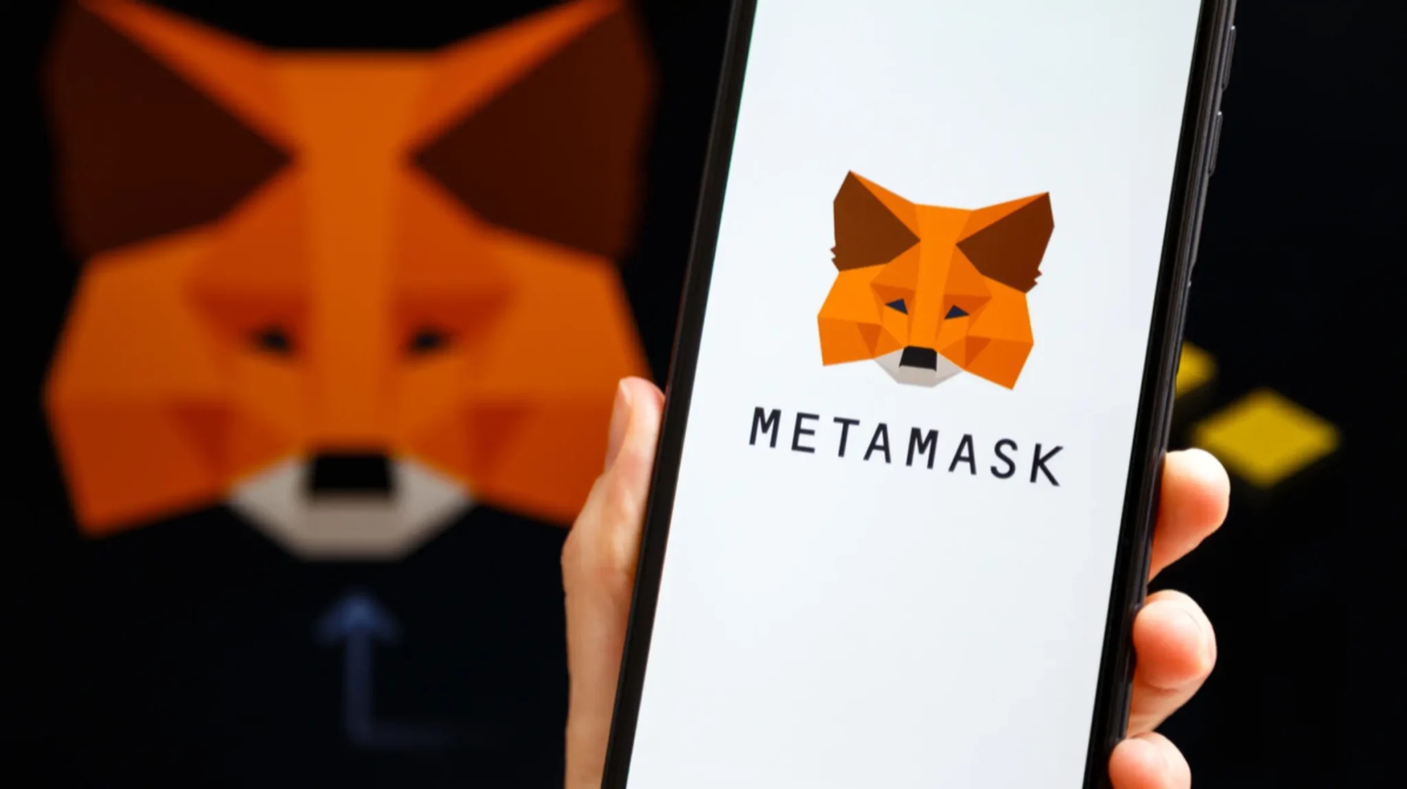 Ilustrasi dompet kripto, MetaMask. Foto: Getty Images.