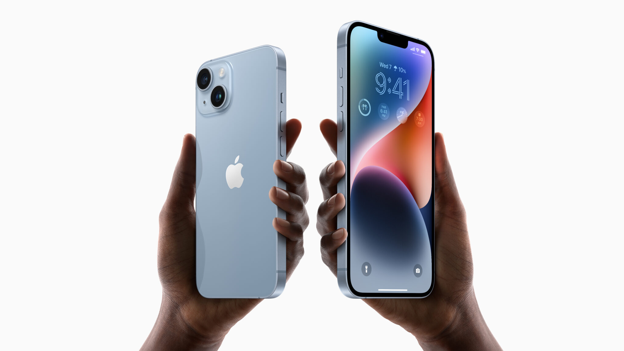 Ilustrasi Apple iPhone 14 dan iPhone 14 Plus yang baru rilis. Foto: Apple.