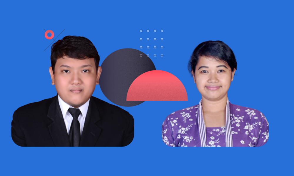 (Ki-ka) Nicolaus Euclides Wahyu Nugroho bersama rekannya Sisilia Thya Safitri melakukan penelitian produk kripto terbaik di Indonesia. Foto: Dok. Pribadi.