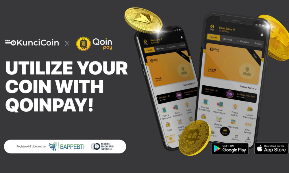 KunciCoin gandeng Qoinpay perluas utilitas project kripto. Foto: KunciCoin.