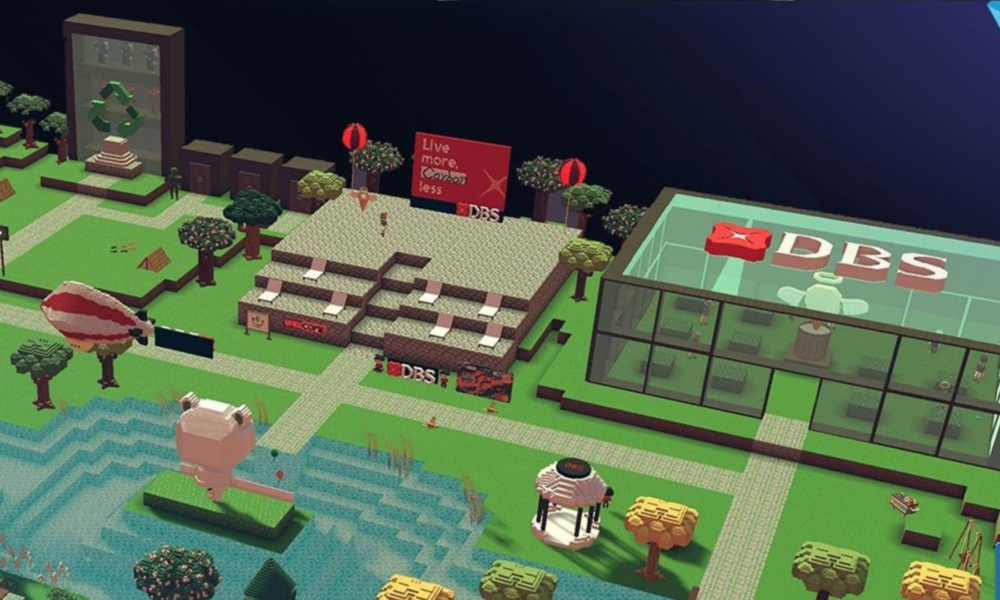 Bank DBS dan The Sandbox kolaborasi luncurkan metaverse interaktif. Foto: DBS.