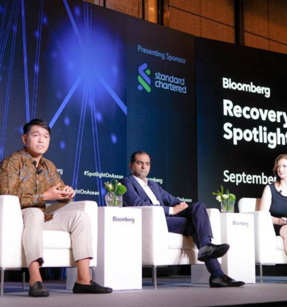 CEO Tokocrypto, Pang Xue Kai, menjadi pembicara di loomberg Recovery and Resilience: Spotlight on Asean Business pada Senin (12/9). Foto: Bloomberg.