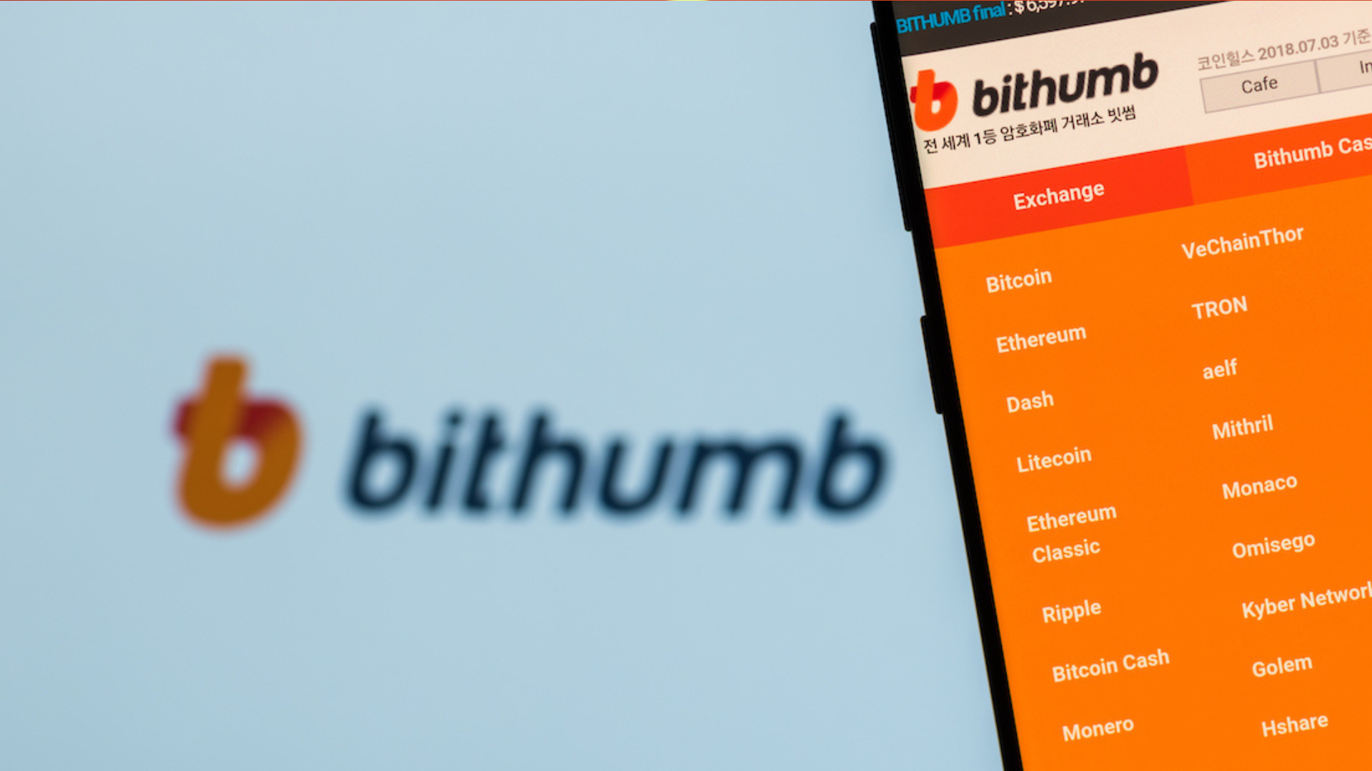 Platfrom exchange kripto asal Korea Selatan, Bithumb. Foto: Getty Images.
