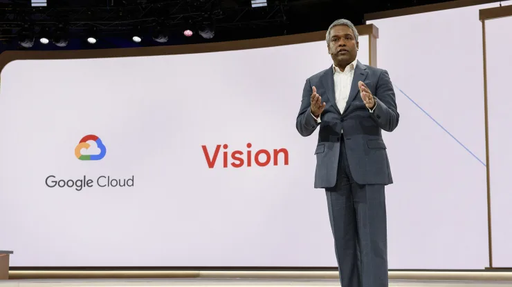 CEO Google Cloud, Thomas Kurian. Foto: Michael Short | Bloomberg | Getty Images.