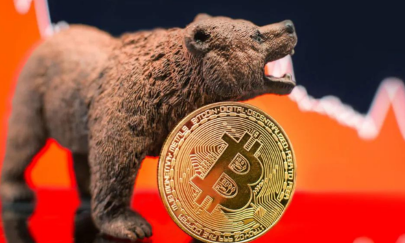 Ilustrasi bear market.
