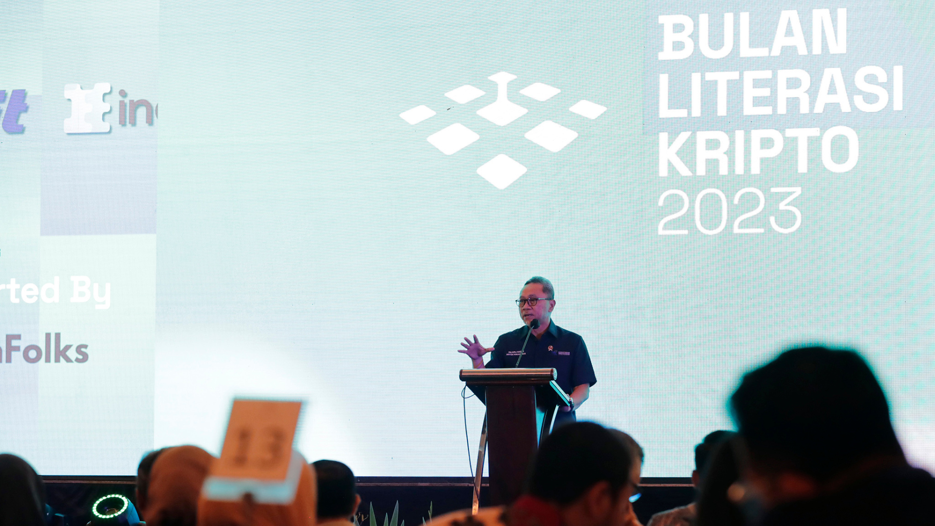 Menteri Perdagangan Zulkifli Hasan membuka kegiatan Bulan Literasi Kripto 2023 di Jakarta, Kamis (2/2). Sumber: Kemendag RI.