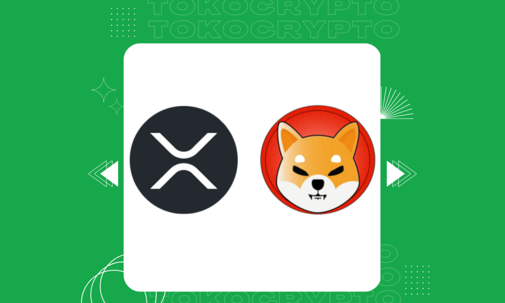 Harga Ripple (XRP) dan Shiba Inu (SHIB) naik. Sumber: Tokocrypto.