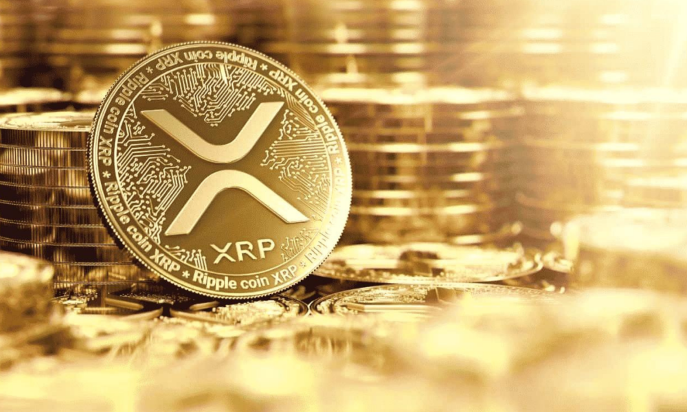 Ilustrasi aset kripto Ripple (XRP).