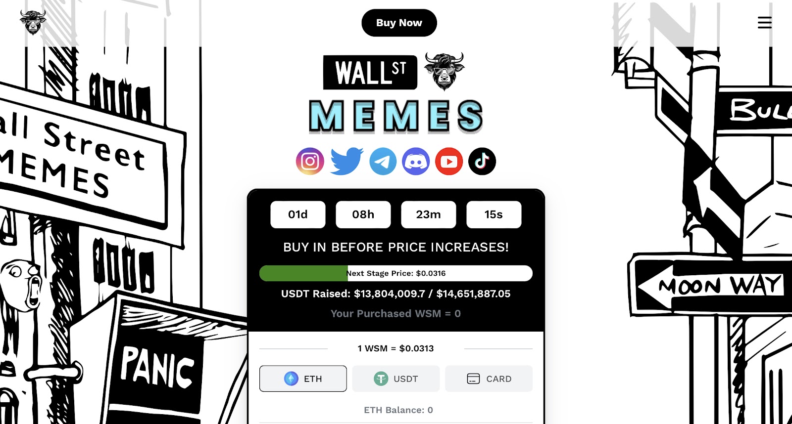 ILustrasi Token Wall Street Memes (WSM). Sumber: Wall Street Memes.