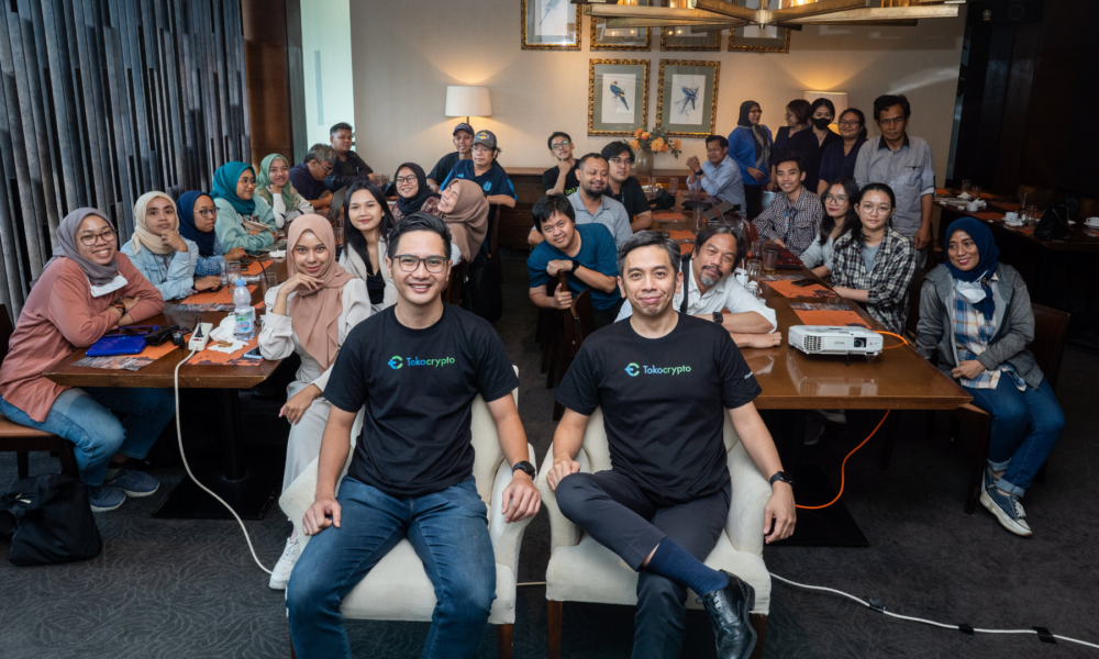 CMO Tokocrypto, Wan Iqbal dan CEO Tokocrypto, Yudhono Rawis dalam acara Media Gathering pada 9 Agustus 2023. Sumber: Tokocrypto.