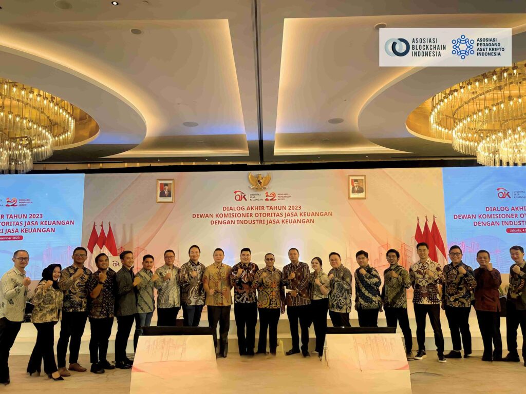 Asosiasi Blockchain & Pedagang Aset Kripto Indonesia dalam Dialog Akhir Tahun bersama Dewan Komisioner OJK pada Senin 4 Desember 2023.