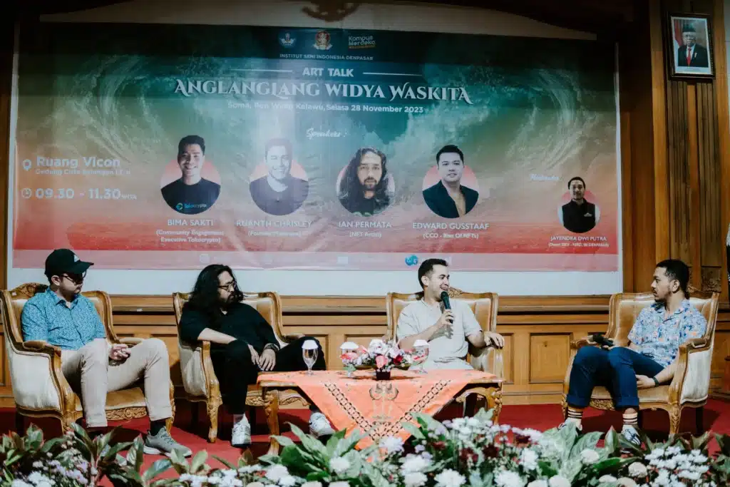 Pembicara WEB3 On Campus di Institut Seni Indonesia (ISI) Denpasar pada Selasa, 28 November 2023. Sumber: IDNFT.