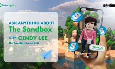 AMA Tokocrypto dengan CEO The Sandbox Korea, Cindy Lee.