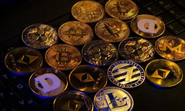 Ilustrasi aset kripto.