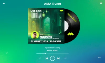 AMA (Ask Me Anything) Tokocrypto x Meta Pool pada Kamis, 21 Maret 2024.