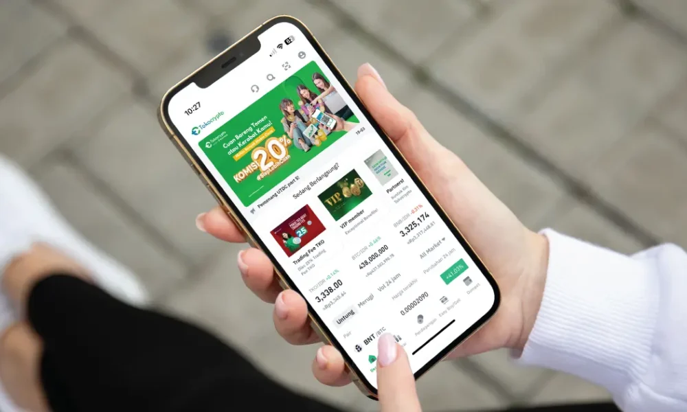 Ilustrasi aplikasi Tokocrypto. Sumber: Tokocrypto.