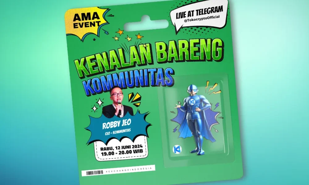 Kommunitas (KOM), salah satu aset kripto unggulan Indonesia resmi listing di Tokocrypto. Sumber: Tokocrypto.