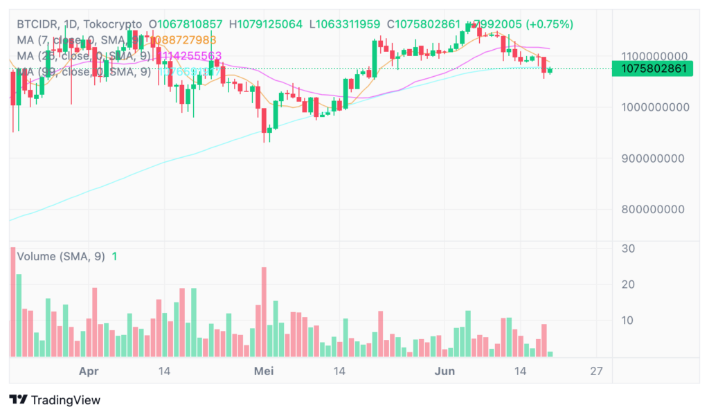 BTC/IDR Daily Chart. Sumber: TradingView.