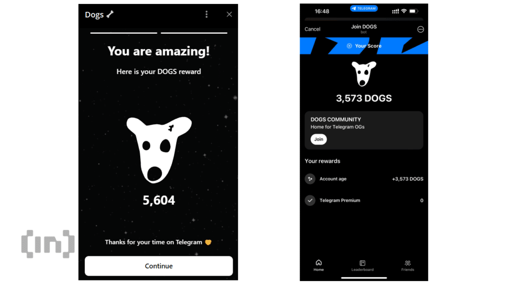 Ilustrasi token DOGS yang ramai di Telegram. Sumber; BeIncrypto.