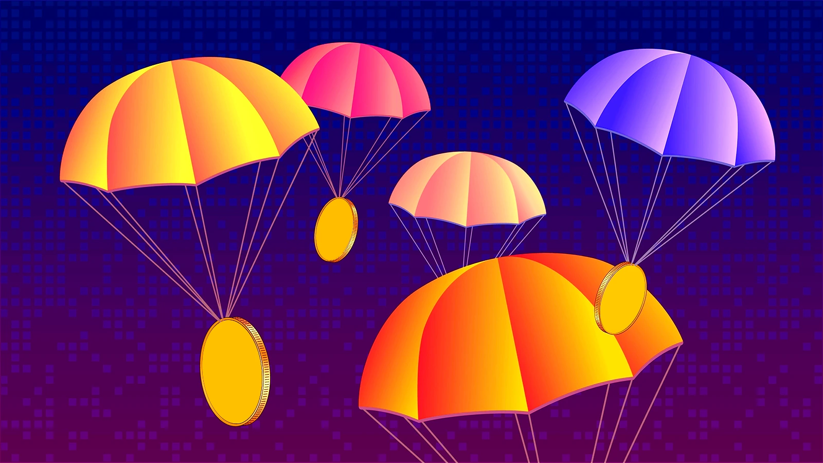 Ilustrasi airdrop.