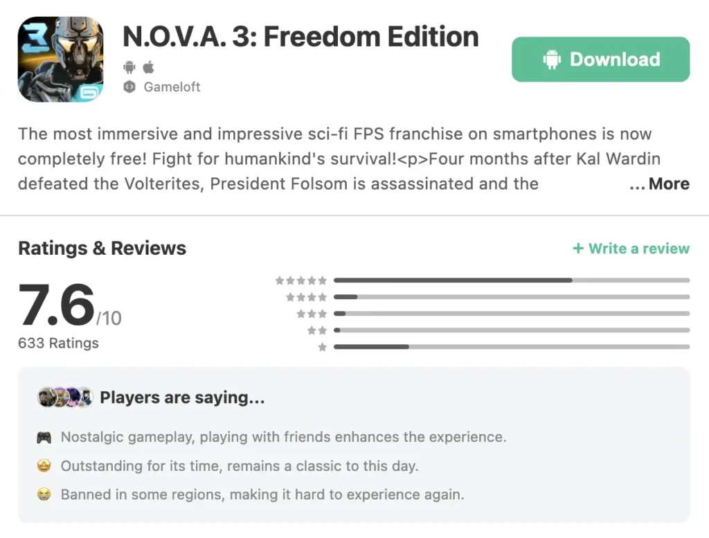 N.O.V.A 3: Freedom