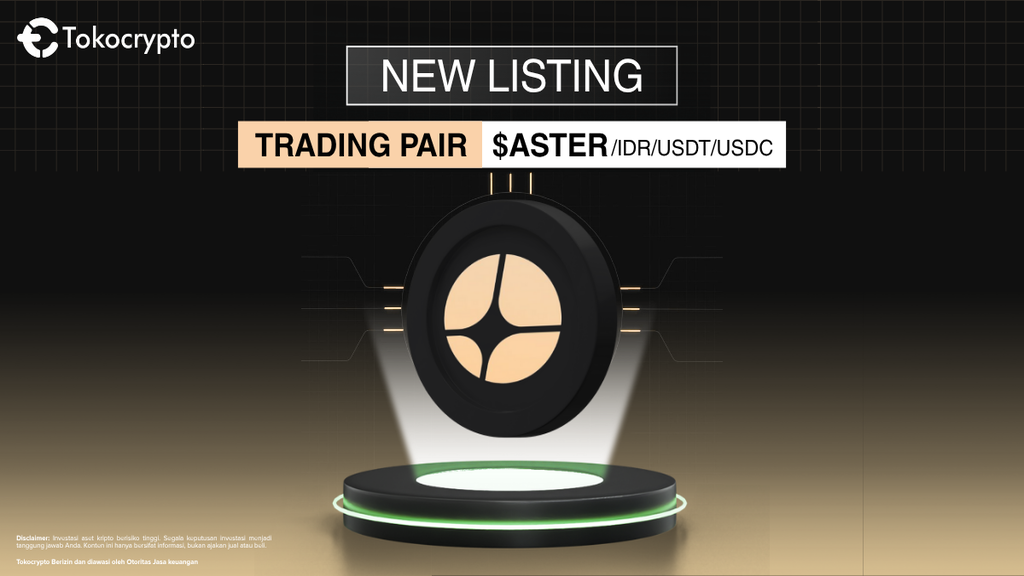 Aster listing di Tokocrypto.