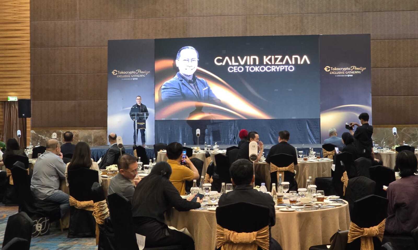 CEO Tokocrypto Calvin Kizana mengenalkan layanan Tokocrypto Prestige. Sumber: Tokocrypto.