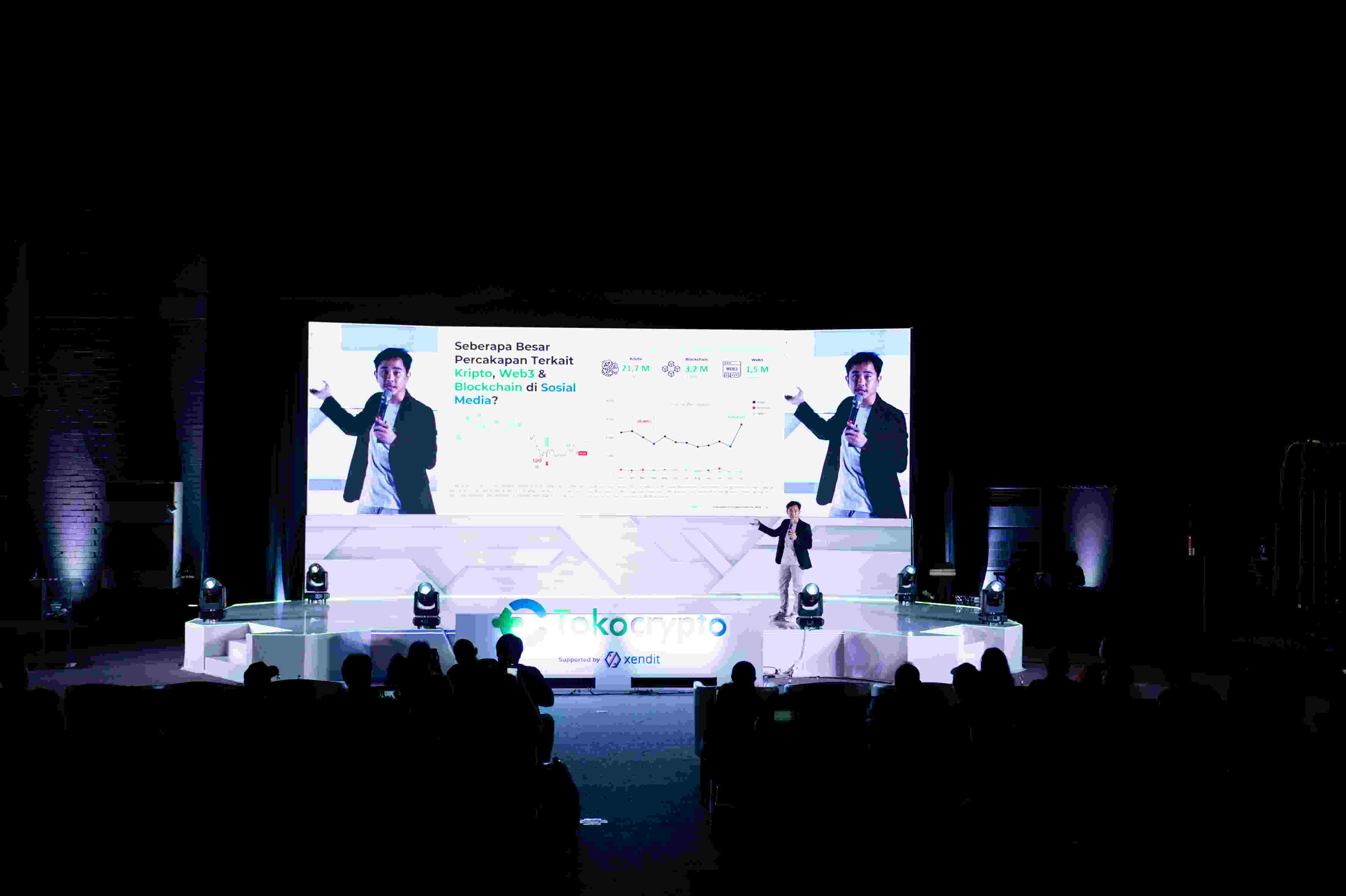 Head of Insights Dataxet Sonar, Prasetyo Katon di acara Indonesia Crypto Week 2026 pada 29 Januari 2026 di Jakarta. Sumber: Tokocrypto.