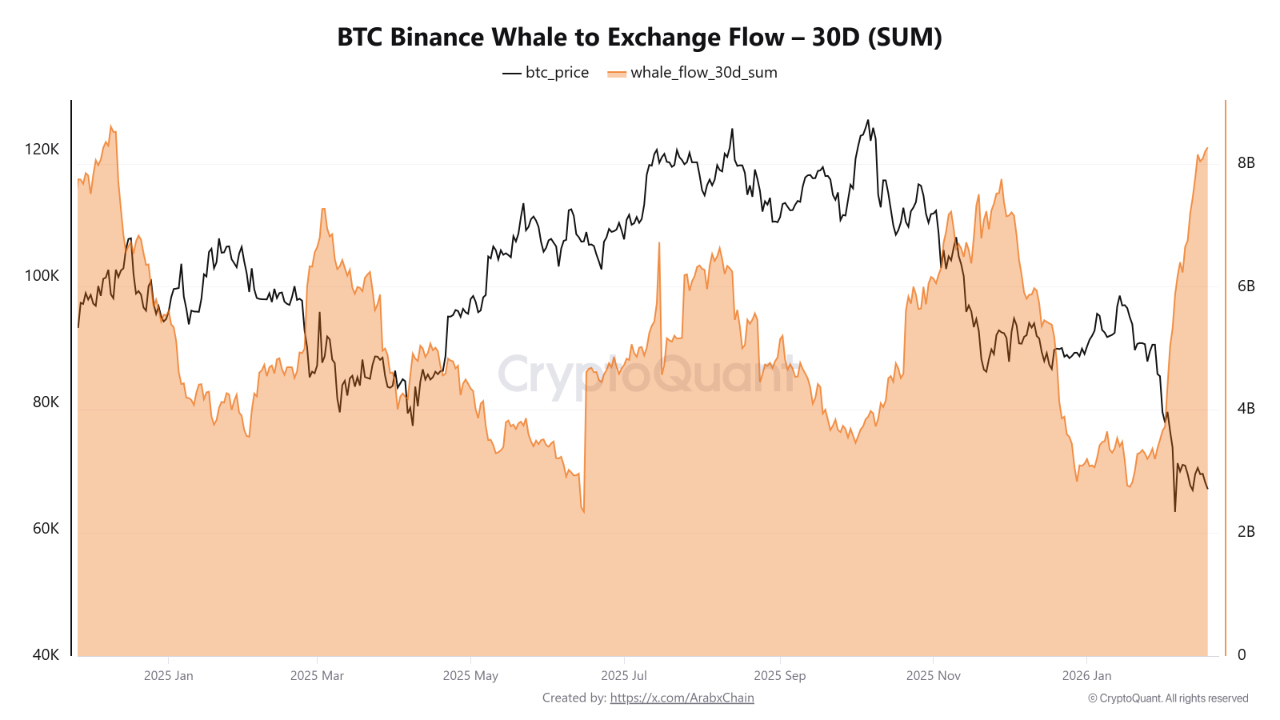 Whale Serbu Binance US$8,3 Miliar, Sinyal Jual Bitcoin Besar-Besaran?