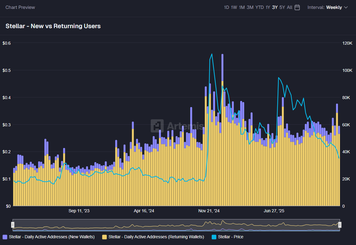 XLM Jebol US$0,20! Tapi Data On-Chain Stellar Justru Melonjak