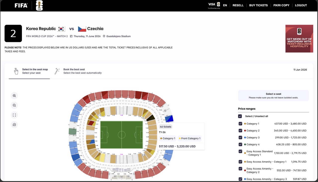 Cara beli tiket piala dunia