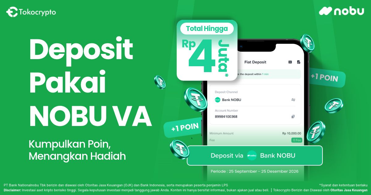 Deposit Pakai VA NOBU Tokocrypto